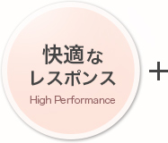 快適なレスポンス High Performance